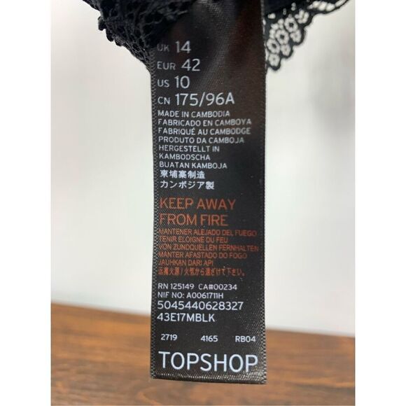 Topshop lace racer back bra size size 10  - Picture 7 of 7